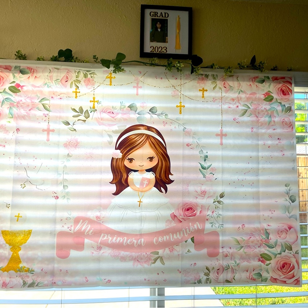 First communion sign 5x3ft (150*100cm )